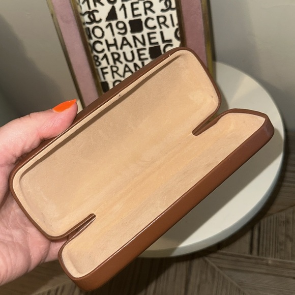 Longchamp Leather Brown Sunglasses 🕶️ case GUC - Picture 2 of 3